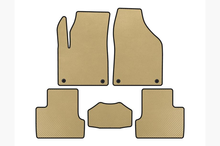 Jeep Cherokee KL 2013- Alfombrillas EVA (2018+, Beige) Image