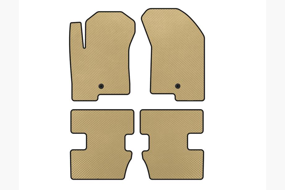 Jeep Compass 2006-2016 Alfombrillas EVA (2006-2011, Beige) Image
