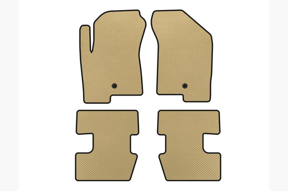 Jeep Compass 2006-2016 Alfombrillas EVA (2011-2016, Beige) Image