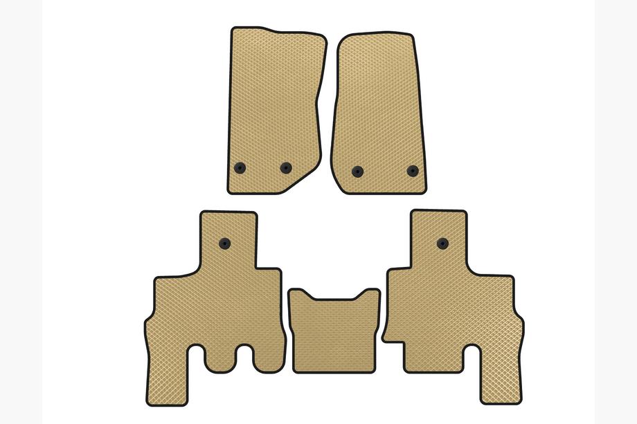 Jeep Wrangler 2007-2017 Alfombrillas EVA (Beige) Image