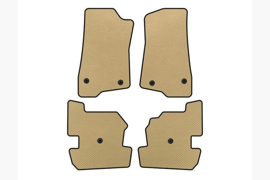 Jeep Wrangler 2018- Alfombrillas EVA (Beige) Image