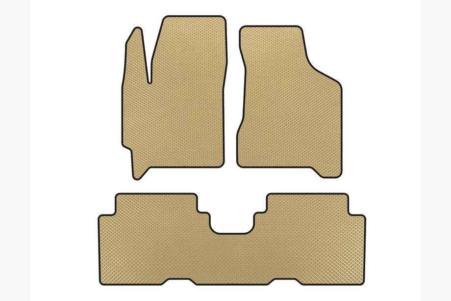 Kia Carens 1999-2012 Alfombrillas EVA (Beige) Image