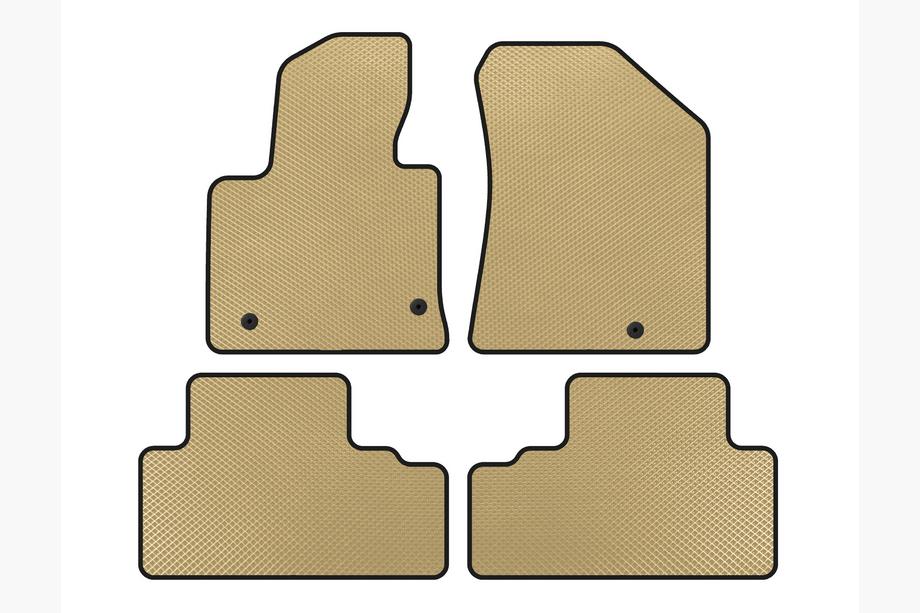 Kia Carens 2012- Alfombrillas EVA (Beige) Image