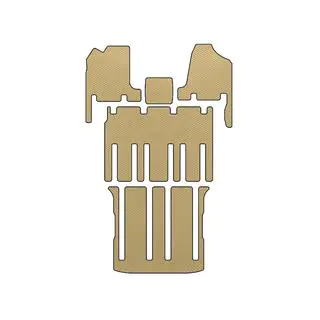 Alfombrillas EVA (3 Filas, Beige)