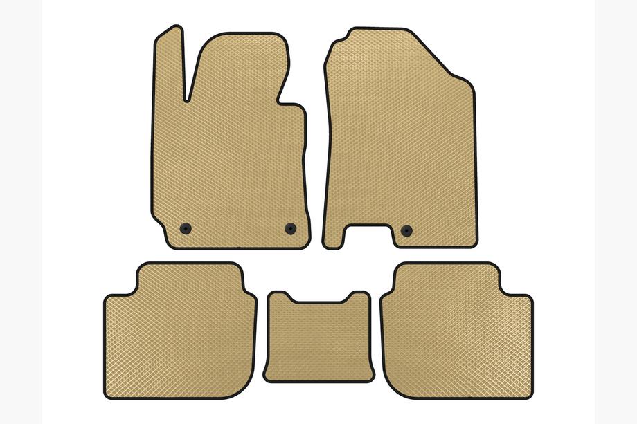 Kia Cerato 3 2013-2018 Alfombrillas EVA (SD, Beige) Image