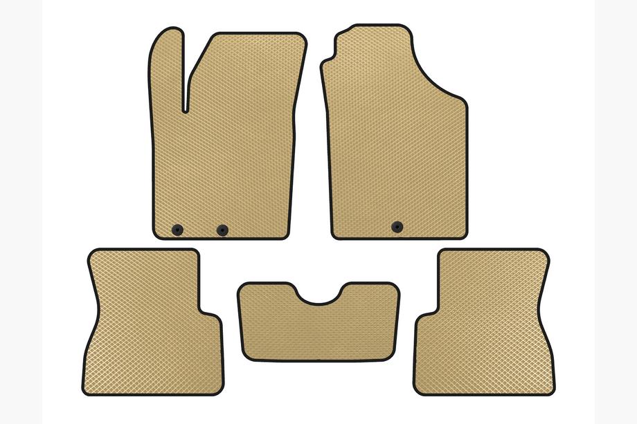 Kia Picanto 2011-2016 Alfombrillas EVA (Beige) Image