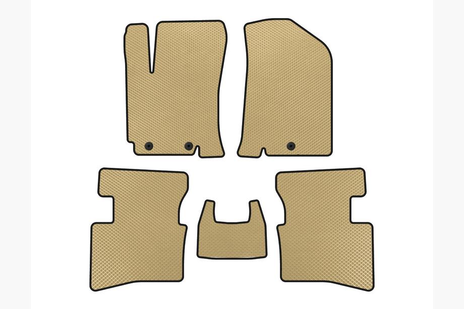 Kia Rio 2012-2017 Alfombrillas EVA V2 (Beige) Image