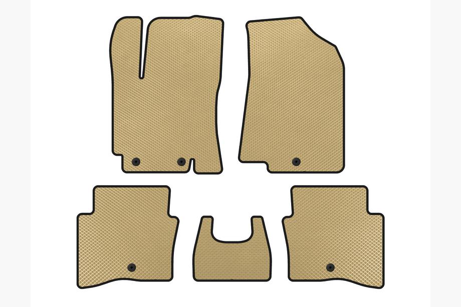 Kia Rio 2012-2017 Alfombrillas EVA (SD, Beige) Image