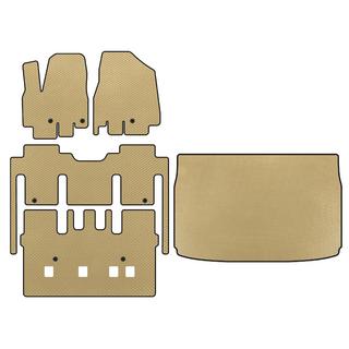 Alfombrillas EVA (interior completo, 8 plazas, Beige)