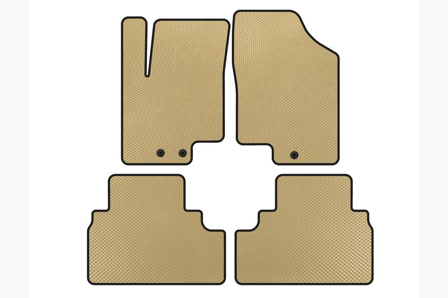 Kia Venga 2010-2019 Alfombrillas EVA (Beige) Image