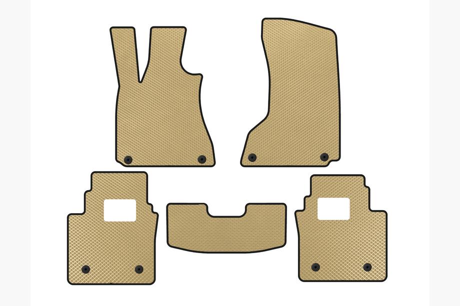 Maserati Quattroporte 2013-2023 Alfombrillas EVA (SD, Beige) Image