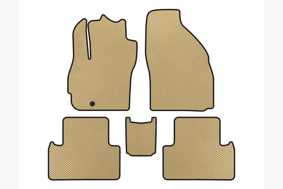 Mazda 5 2005-2009 Alfombrillas EVA (2 Filas, 7 Plazas, Beige) Image