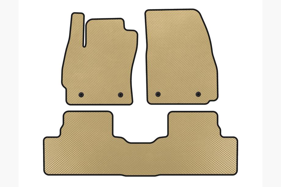 Mazda 5 2010-2018 Alfombrillas EVA (2 Filas, Beige) Image
