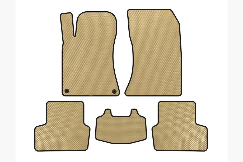 Mercedes CLA C117 2013-2019 Alfombrillas EVA (SD, Beige) Image
