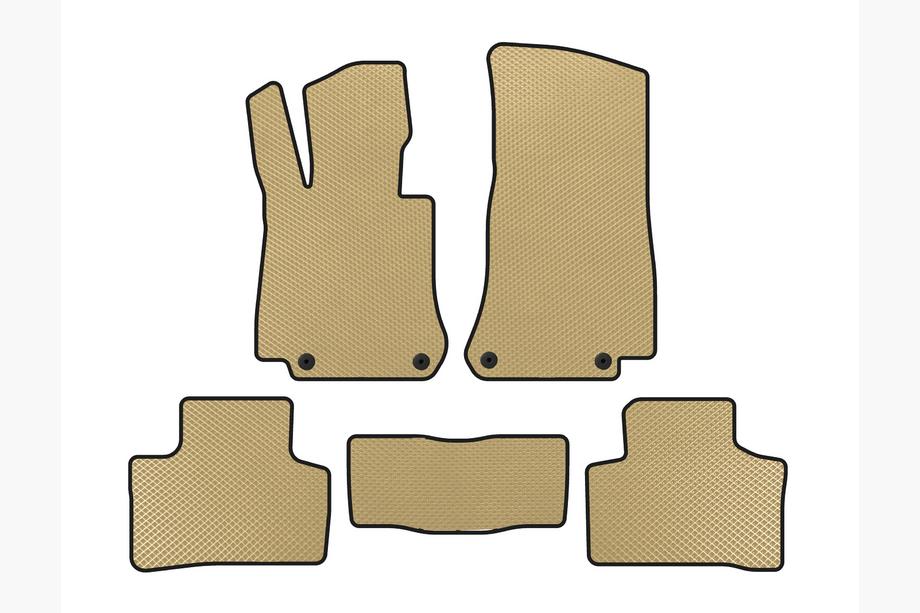 Mercedes EQC 2019-2023 Alfombrillas EVA (Beige) Image