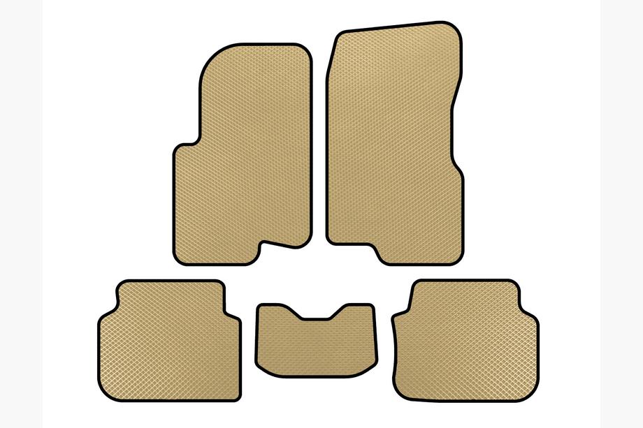 Smart 1998-2007 Alfombrillas EVA (2003-2007, Forfour, Beige) Image