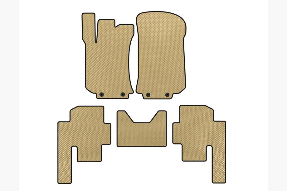 Mercedes R-class W251 2005-2017 Alfombrillas EVA (2 Filas, Beige) Image
