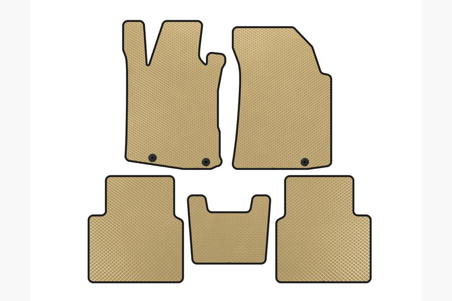 Nissan Maxima 2015-2023 Alfombrillas EVA (SD, Beige) Image