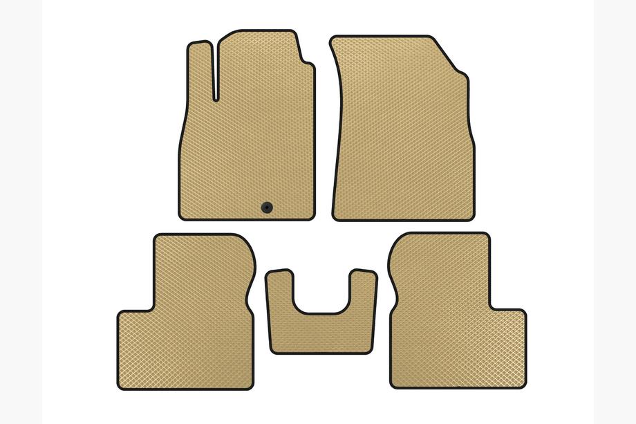 Nissan Micra K13 2011-2016 Alfombrillas EVA (Beige) Image