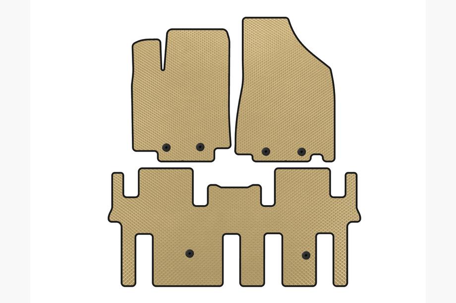 Nissan Pathfinder R52 2012-2021 Alfombrillas EVA (2 Filas, Beige) Image