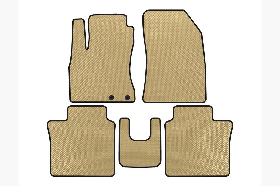 Nissan Note 2012-2020 Alfombrillas EVA (HB, Beige) Image