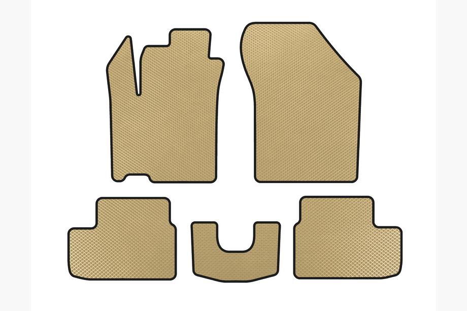 Opel Agila 2007-2015 Alfombrillas EVA (HB, Beige) Image