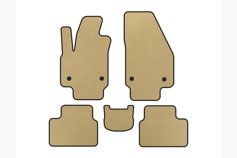 Opel Meriva 2010-2017 Alfombrillas EVA (Beige) Image