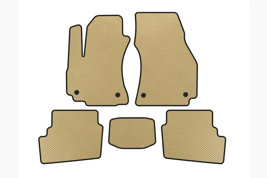 Opel Zafira A 1998-2005 Alfombrillas EVA (2 Filas, 2003-2005, 7 Plazas, Beige) Image