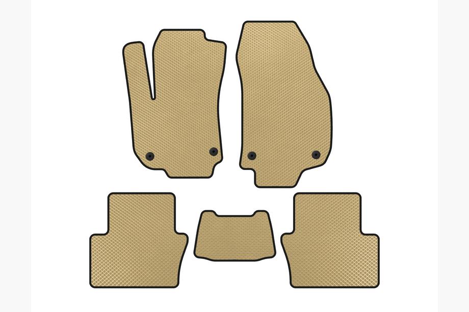 Opel Zafira B 2005–2011 Alfombrillas EVA (2 Filas, Beige) Image