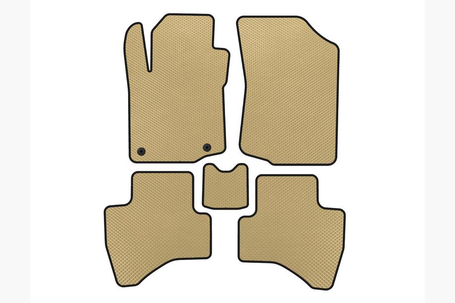 Peugeot 107 2005-2014 Alfombrillas EVA (HB, Beige) Image