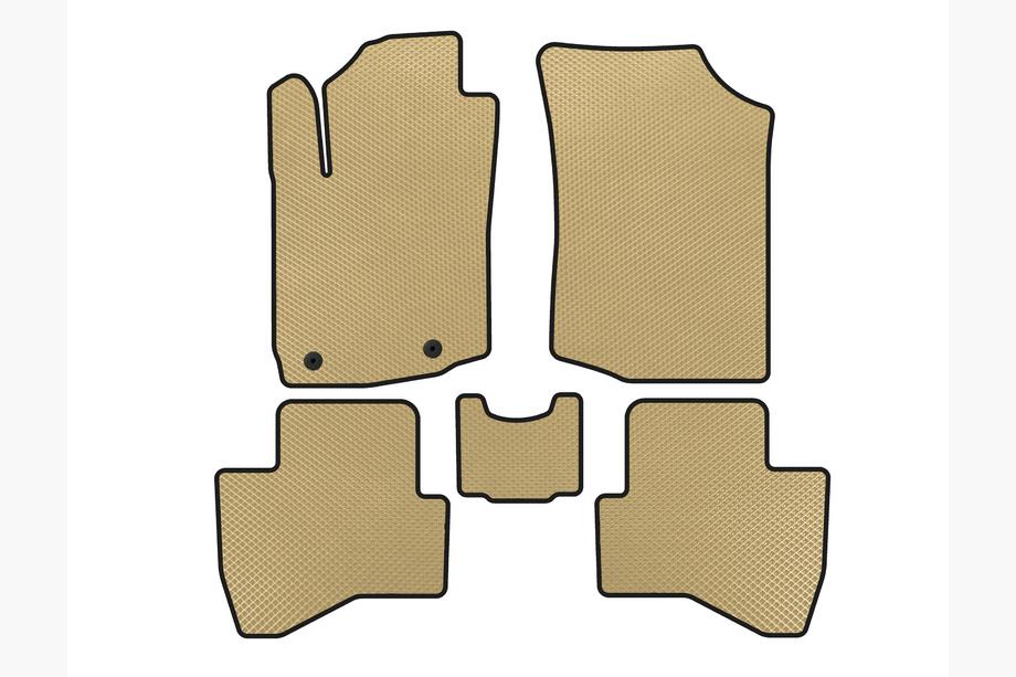 Peugeot 108 2014-2021 Alfombrillas EVA (HB, Beige) Image