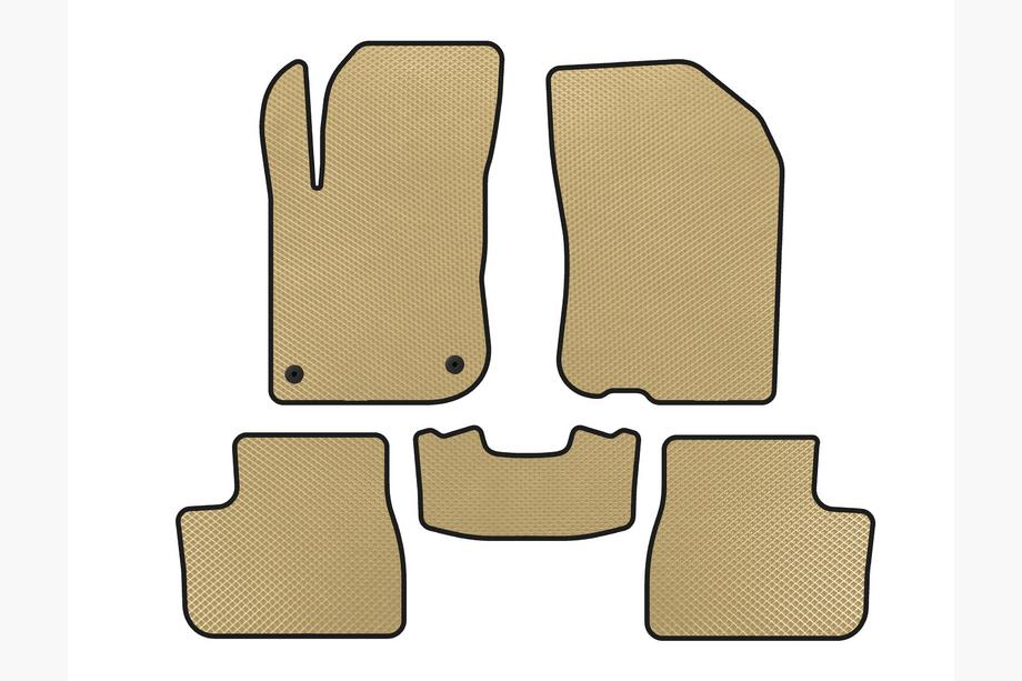 Peugeot 208 2012-2019 Alfombrillas EVA (Beige) Image
