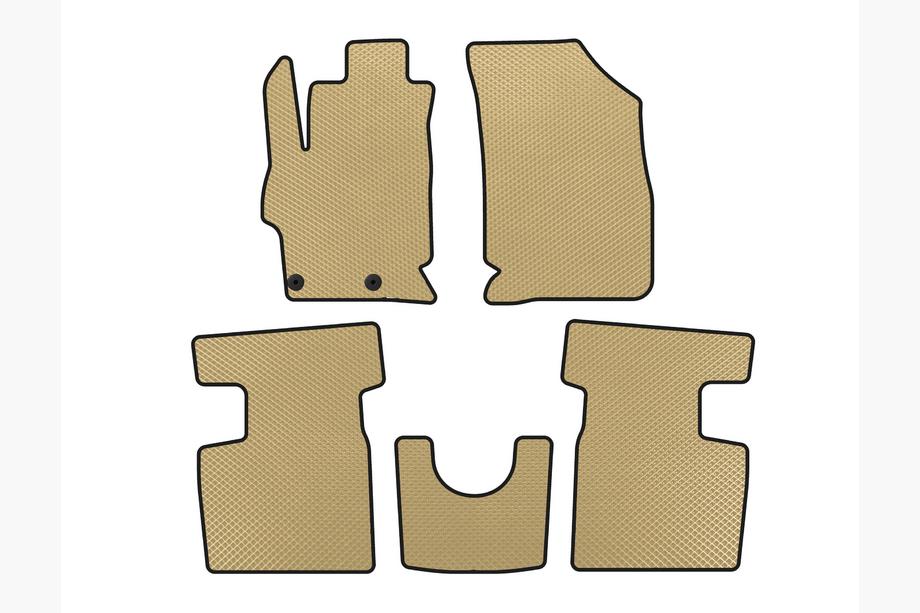 Peugeot 301 2012- Alfombrillas EVA (2017+, SD, Beige) Image