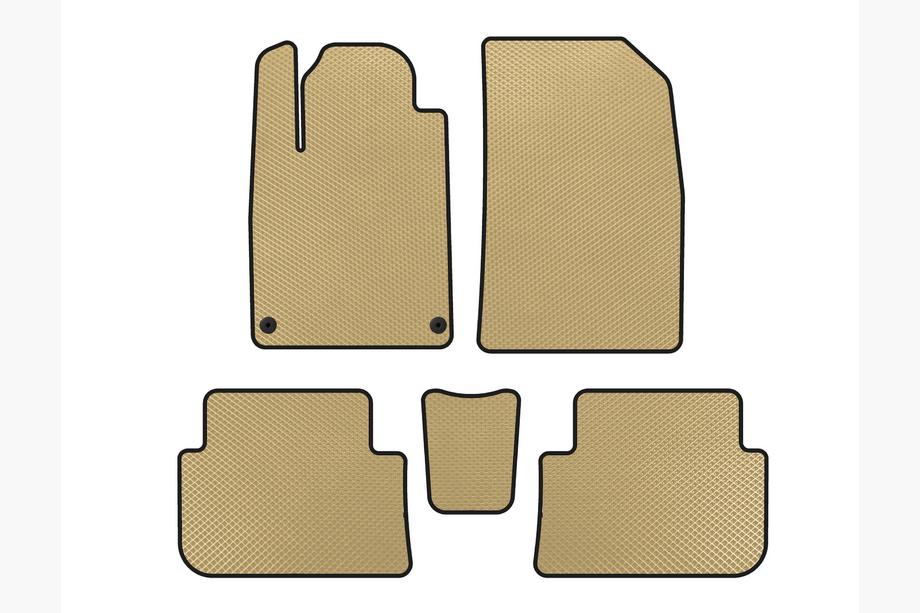 Peugeot 407 2004-2011 Alfombrillas EVA (SD, Beige) Image