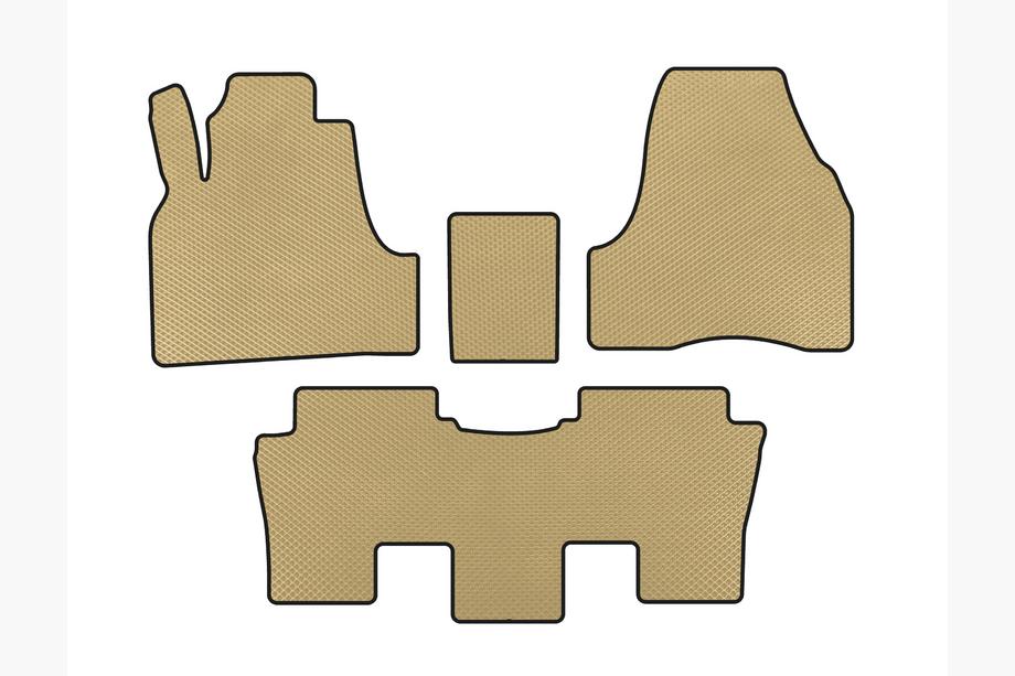 Peugeot 807 2002-2014 Alfombrillas EVA (Beige) Image