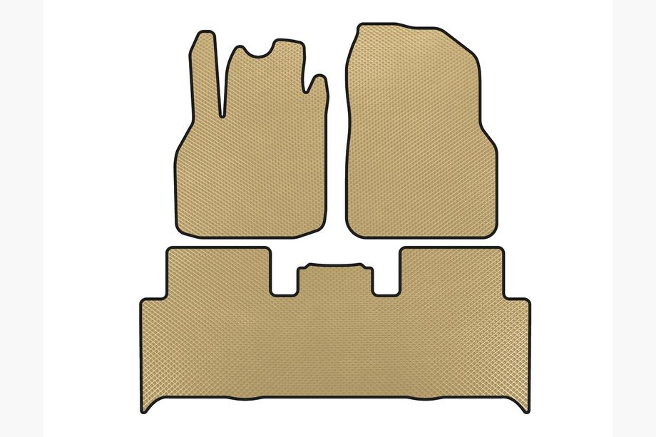 Renault Scenic/Grand 2003-2009 Alfombrillas EVA (2 Filas, Beige) Image