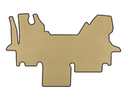 Renault Master 1998-2010 Alfombrillas EVA (2003-2010, Beige) foto 1