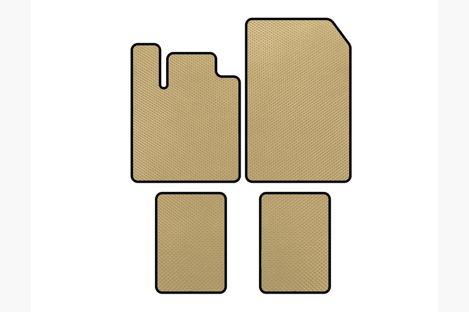 Renault Twingo 2007-2014 Alfombrillas EVA (Beige) Image