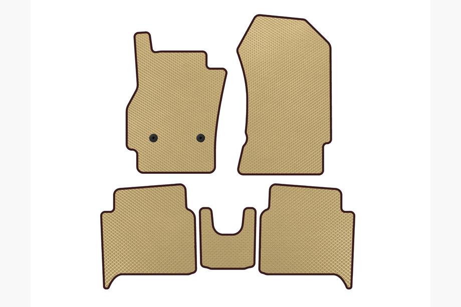 Renault Zoe 2012-2019 Alfombrillas EVA (HB, Beige) Image