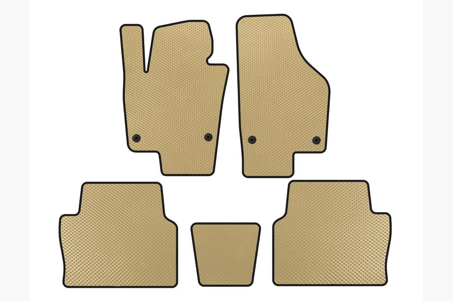 Seat Alhambra 2010- Alfombrillas EVA (2 Filas, Beige) Image