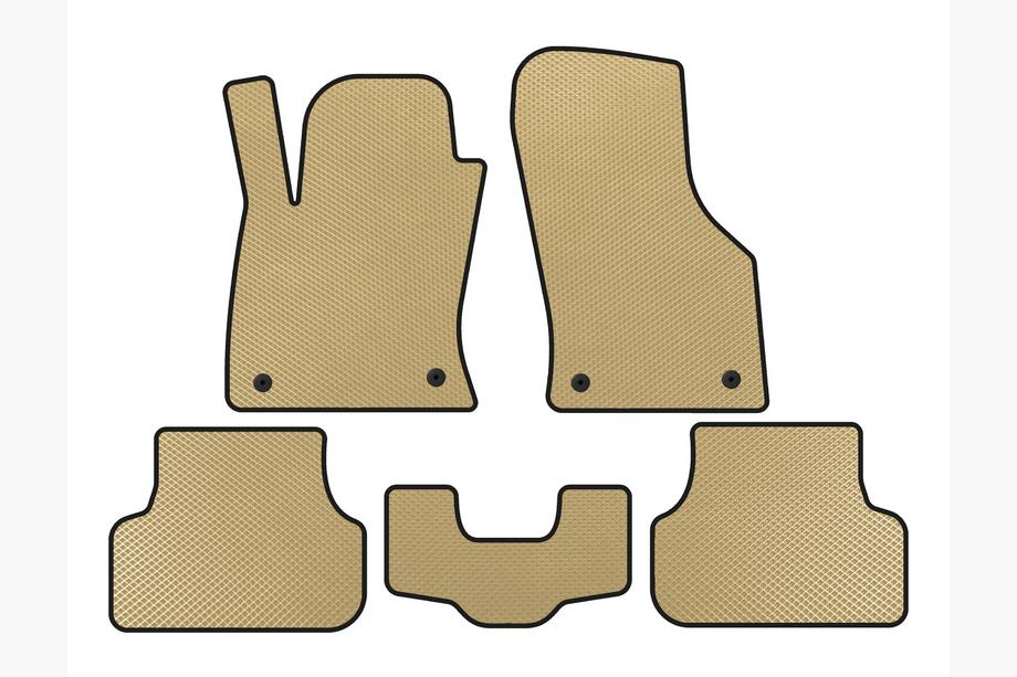 Seat Leon 2013-2020 Alfombrillas EVA (2013-2016, SW, Beige) Image