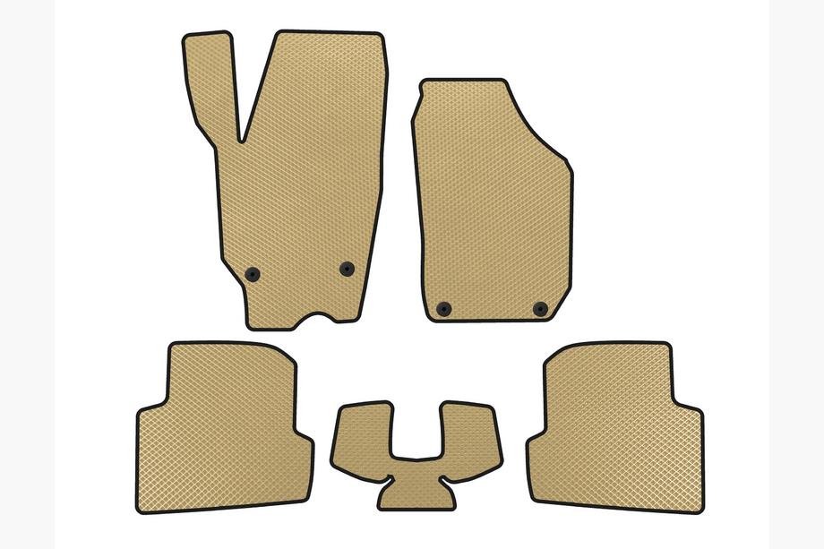 Skoda Fabia 2007-2014 Alfombrillas EVA (2010-2014, SW, Beige) Image