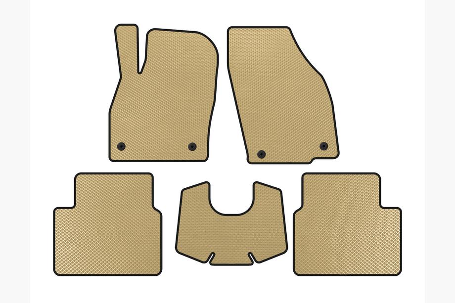 Skoda Kamiq 2019- Alfombrillas EVA (Automático, Beige) Image