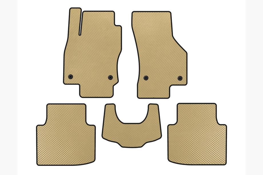 Skoda Superb 2015-2024 Alfombrillas EVA (con Huella, Beige) Image