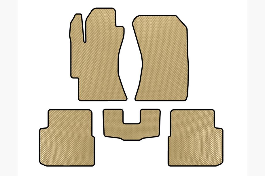 Subaru Impreza 2007-2011 Alfombrillas EVA (HB, Beige) Image
