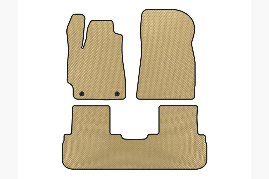 Toyota Highlander 2008-2013 Alfombrillas EVA (2 Filas, Beige) Image