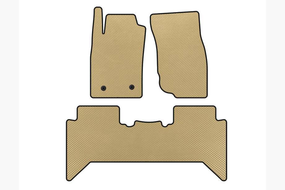 Toyota Hilux 2006-2015 Alfombrillas EVA V2 (Beige) Image
