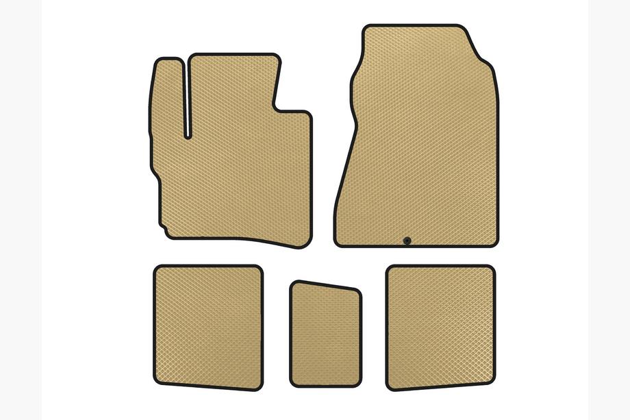 Toyota IQ 2008-2015 Alfombrillas EVA (HB, Beige) Image