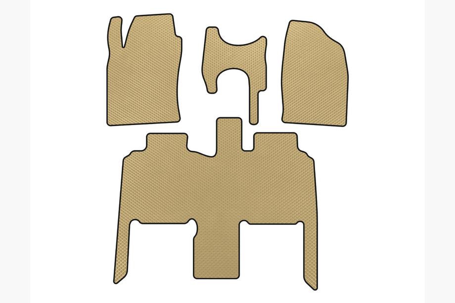 Toyota Previa 2000-2006 Alfombrillas EVA (Beige) Image