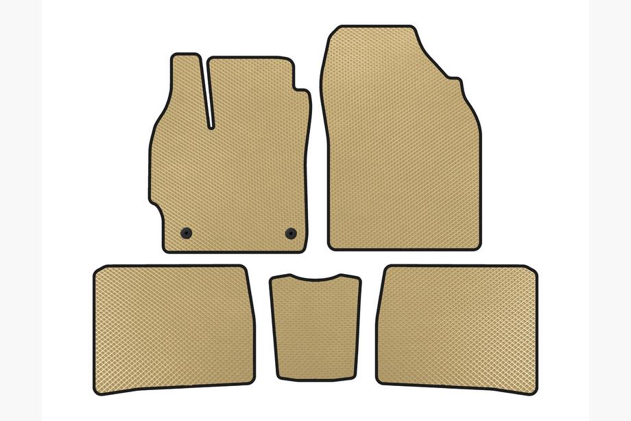 Toyota Prius 2009-2015 Alfombrillas EVA (LB, Beige) Image